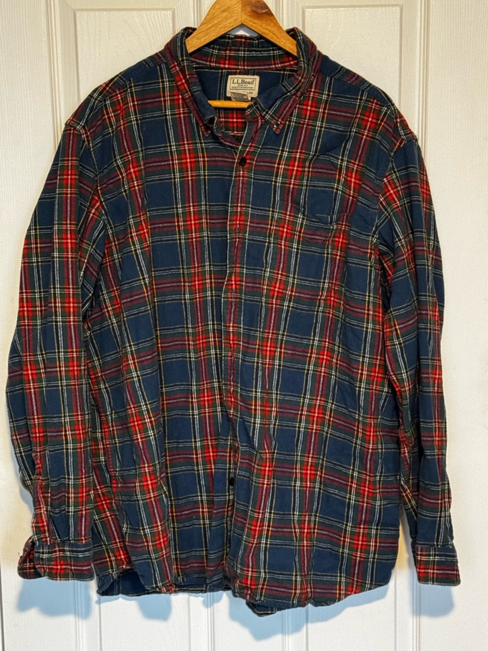 L.L. Bean Scotch Plaid Flannel Shirt